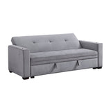 Grady Gray Convertible Sofa with Hidden Storage by Homelegance at Eve Furniture