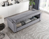 Grady Gray Convertible Sofa with Hidden Storage by Homelegance at Eve Furniture