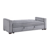 Grady Gray Convertible Sofa with Hidden Storage by Homelegance at Eve Furniture