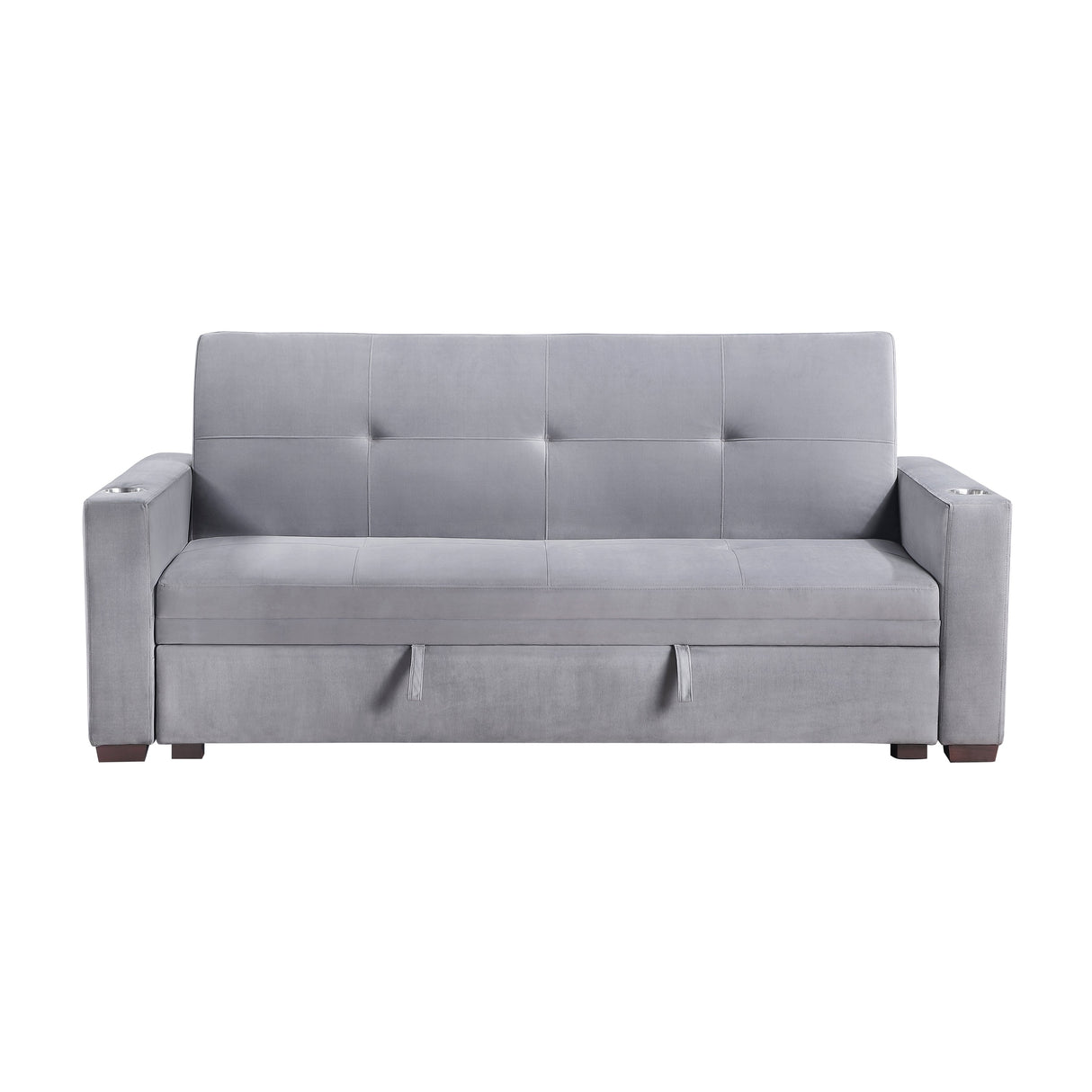 Grady Gray Convertible Sofa with Hidden Storage by Homelegance at Eve Furniture