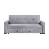 Grady Gray Convertible Sofa with Hidden Storage by Homelegance at Eve Furniture