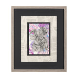 Graffiti sculpture I by Mercana Studio Hand Embellished Textured Framed Art Print Matted under Glass by Mercana at Eve Furniture