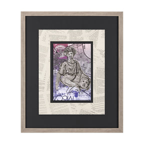 Graffiti sculpture II by Mercana Studio Hand Embellished Textured Framed Art Print Matted under Glas by Mercana at Eve Furniture