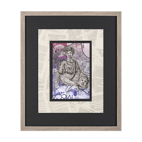 Graffiti sculpture II by Mercana Studio Hand Embellished Textured Framed Art Print Matted under Glas by Mercana at Eve Furniture