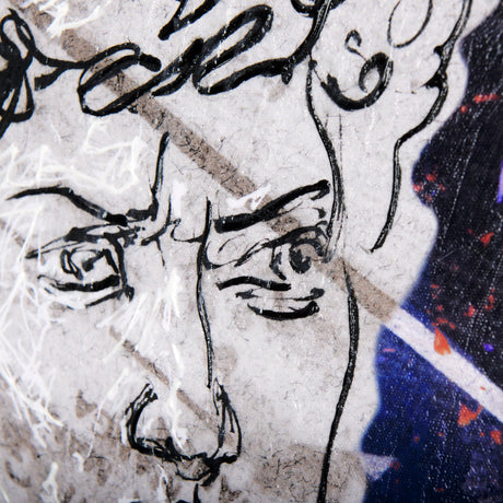 Graffiti sculpture III by Mercana Studio a Hand Embellished Textured Canvas by Mercana at Eve Furniture