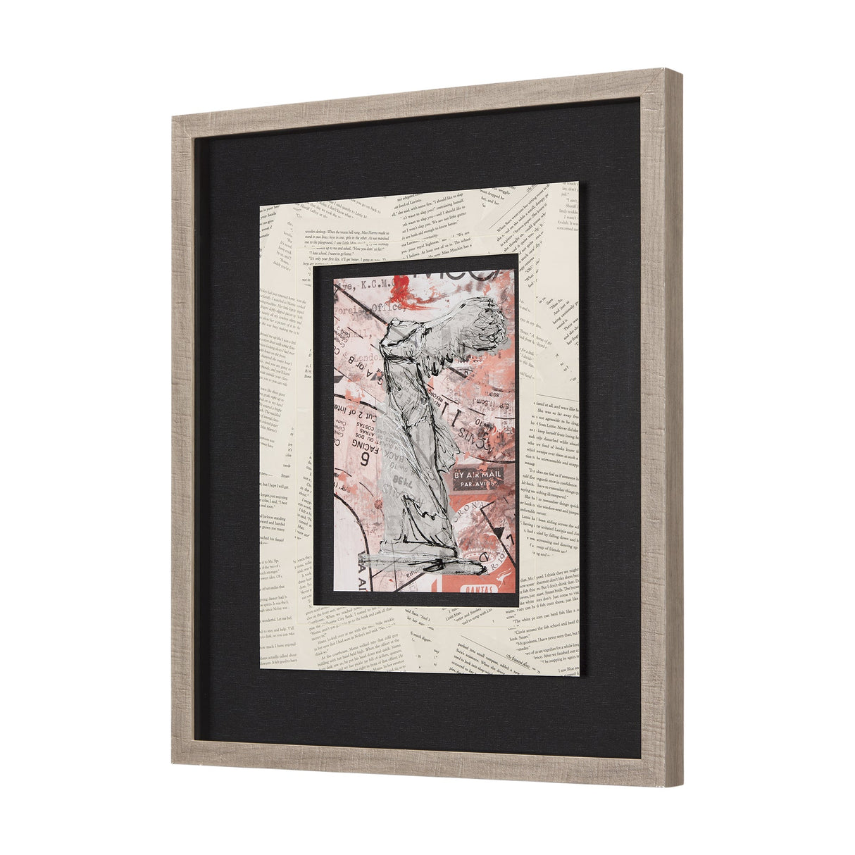 Graffiti Sculpture IV by Mercana Studio Hand Embellished Textured Framed Art Print Matted under Glas by Mercana at Eve Furniture
