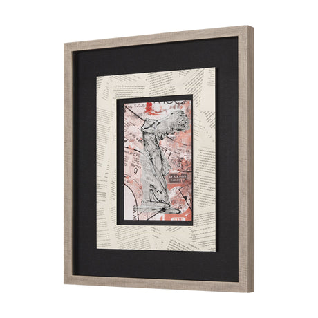 Graffiti Sculpture IV by Mercana Studio Hand Embellished Textured Framed Art Print Matted under Glas by Mercana at Eve Furniture