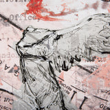 Graffiti Sculpture IV by Mercana Studio Hand Embellished Textured Framed Art Print Matted under Glas by Mercana at Eve Furniture