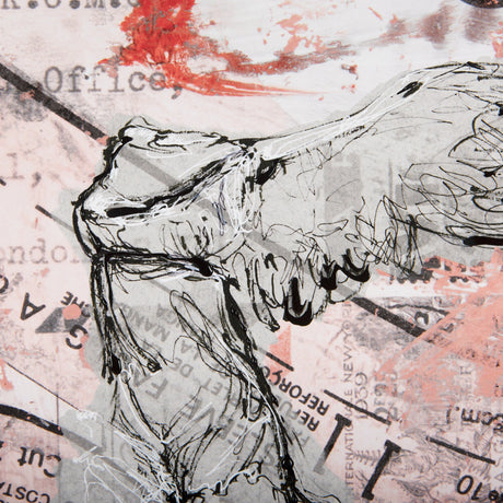 Graffiti Sculpture IV by Mercana Studio Hand Embellished Textured Framed Art Print Matted under Glas by Mercana at Eve Furniture