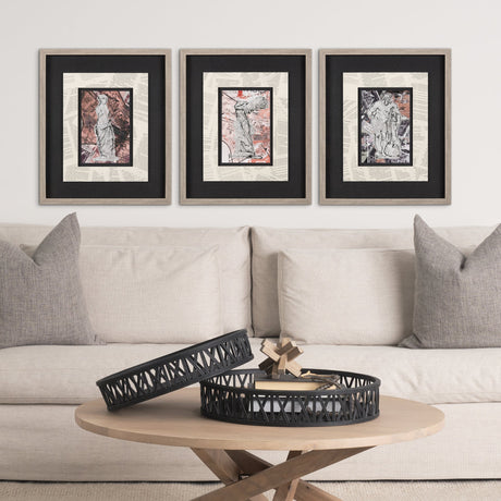 Graffiti Sculpture IV by Mercana Studio Hand Embellished Textured Framed Art Print Matted under Glas by Mercana at Eve Furniture