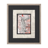 Graffiti Sculpture IV by Mercana Studio Hand Embellished Textured Framed Art Print Matted under Glas by Mercana at Eve Furniture