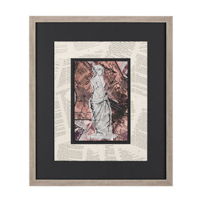 Graffiti Sculpture V by Mercana Studio Hand Embellished Textured Framed Art Print Matted under Glass by Mercana at Eve Furniture