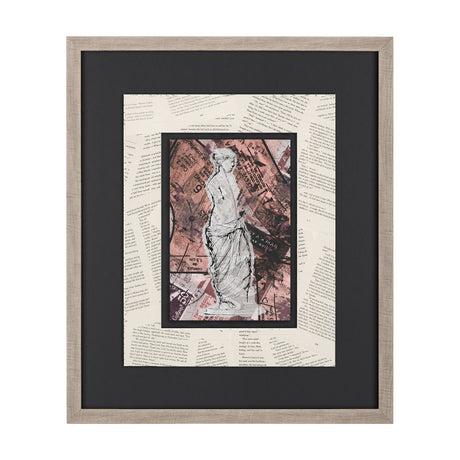 Graffiti Sculpture V by Mercana Studio Hand Embellished Textured Framed Art Print Matted under Glass by Mercana at Eve Furniture