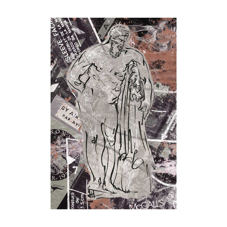 Graffiti sculpture VI by Mercana Studio a Hand Embellished Textured Canvas by Mercana at Eve Furniture