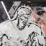 Graffiti sculpture VI by Mercana Studio Hand Embellished Textured Framed Art Print Matted under Glas by Mercana at Eve Furniture