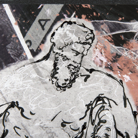 Graffiti sculpture VI by Mercana Studio Hand Embellished Textured Framed Art Print Matted under Glas by Mercana at Eve Furniture