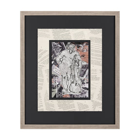 Graffiti sculpture VI by Mercana Studio Hand Embellished Textured Framed Art Print Matted under Glas by Mercana at Eve Furniture