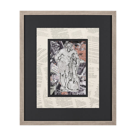 Graffiti sculpture VI by Mercana Studio Hand Embellished Textured Framed Art Print Matted under Glas by Mercana at Eve Furniture
