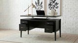 Graham Black 54-inch 4-drawer Double Pedestal Lift Top Computer Desk by Coaster at Eve Furniture