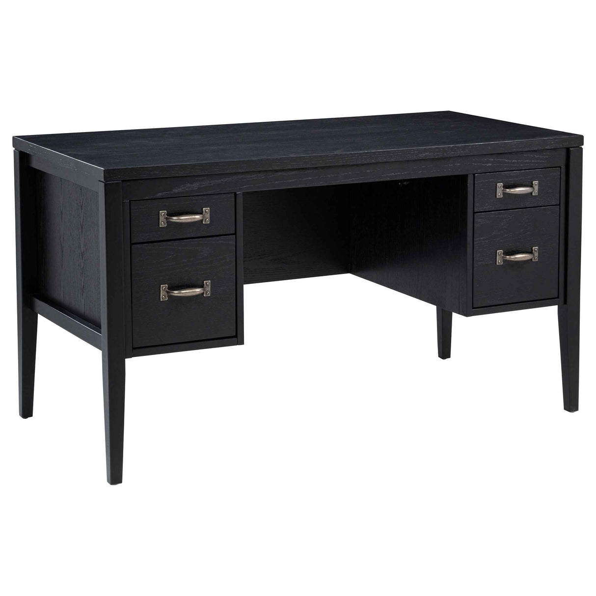 Graham Black 54-inch 4-drawer Double Pedestal Lift Top Computer Desk by Coaster at Eve Furniture