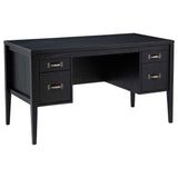 Graham Black 54-inch 4-drawer Double Pedestal Lift Top Computer Desk by Coaster at Eve Furniture