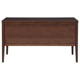 Graham Chocolate 54-inch 4-drawer Double Pedestal Lift Top Computer Desk by Coaster at Eve Furniture