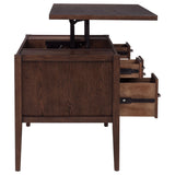 Graham Chocolate 54-inch 4-drawer Double Pedestal Lift Top Computer Desk by Coaster at Eve Furniture