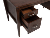 Graham Chocolate 54-inch 4-drawer Double Pedestal Lift Top Computer Desk by Coaster at Eve Furniture
