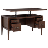 Graham Chocolate 54-inch 4-drawer Double Pedestal Lift Top Computer Desk by Coaster at Eve Furniture