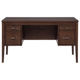 Graham Chocolate 54-inch 4-drawer Double Pedestal Lift Top Computer Desk by Coaster at Eve Furniture