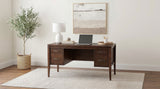 Graham Chocolate 54-inch 4-drawer Double Pedestal Lift Top Computer Desk by Coaster at Eve Furniture