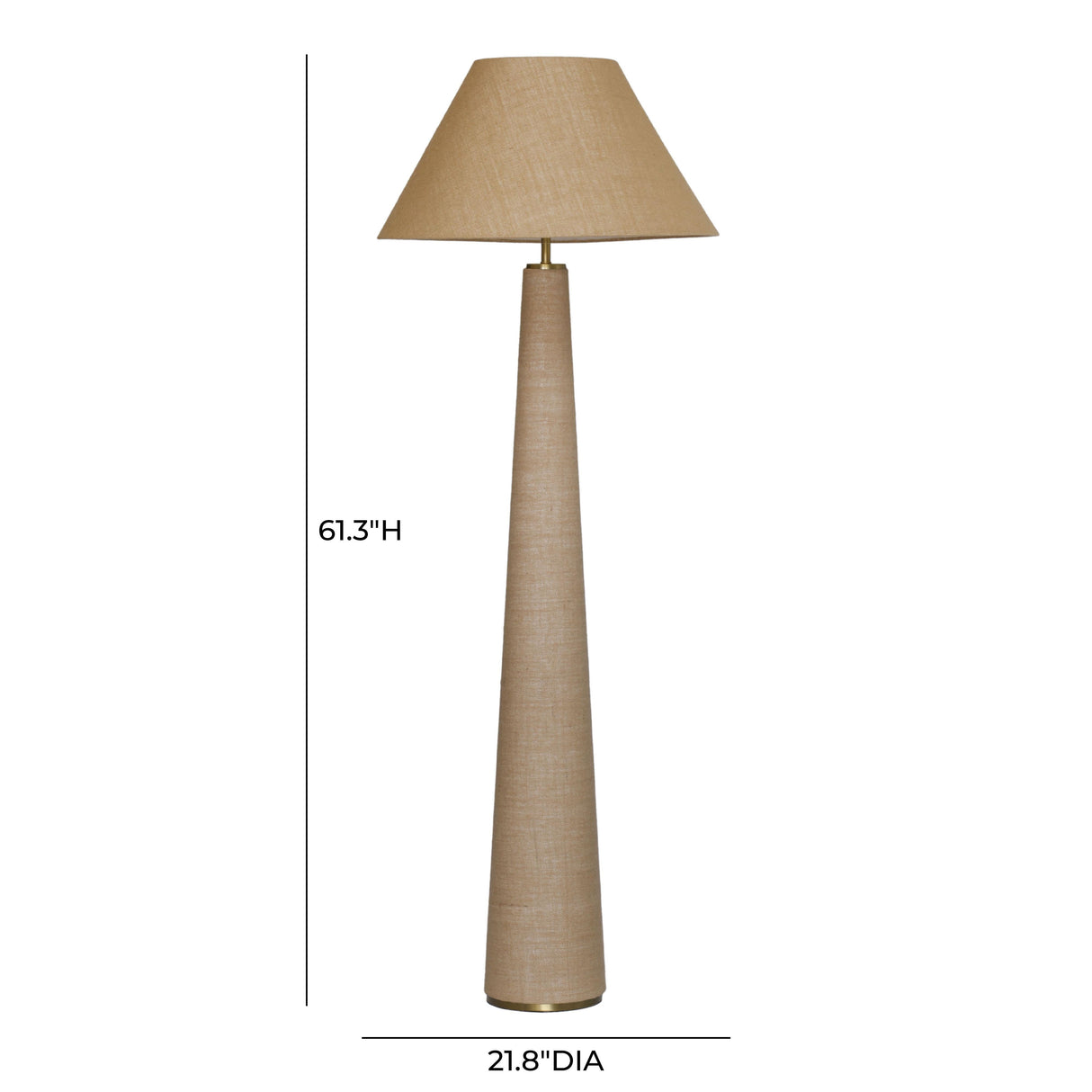 Graham Natural Jute Floor Lamp by TOV Furniture at Eve Furniture
