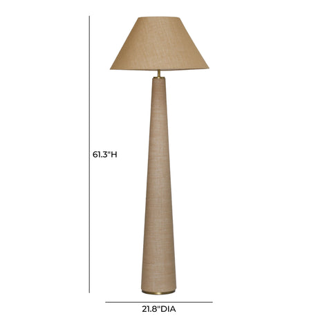 Graham Natural Jute Floor Lamp by TOV Furniture at Eve Furniture