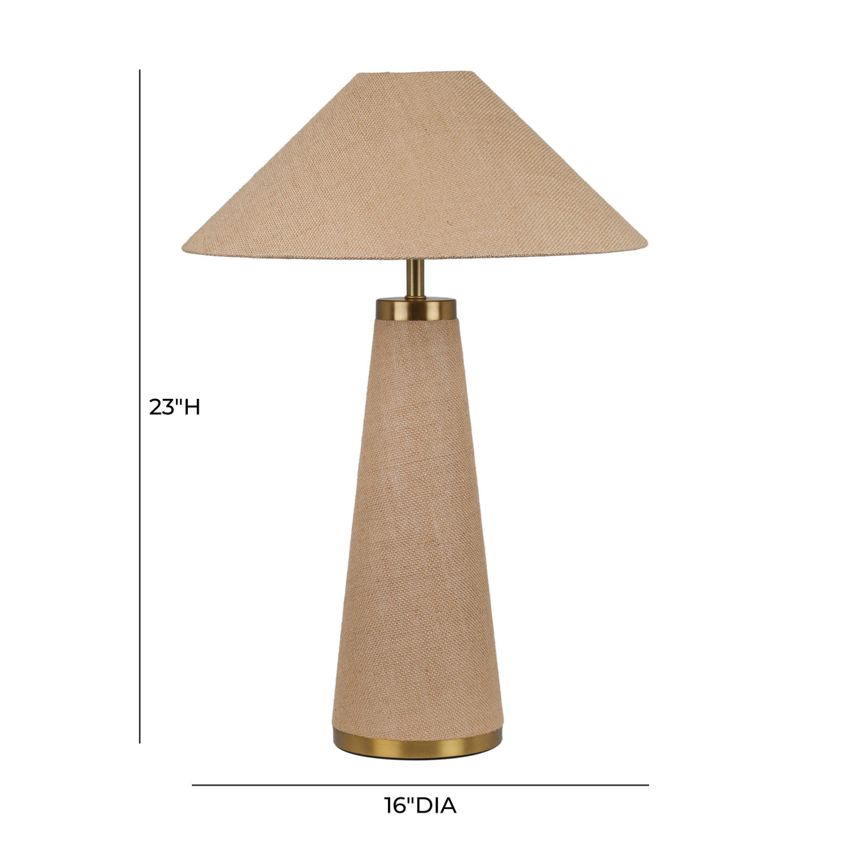 Graham Natural Jute Table Lamp by TOV Furniture at Eve Furniture
