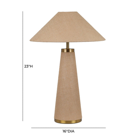 Graham Natural Jute Table Lamp by TOV Furniture at Eve Furniture