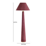 Graham Velvet Floor Lamp by TOV Furniture at Eve Furniture