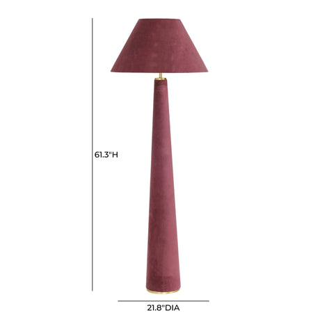 Graham Velvet Floor Lamp by TOV Furniture at Eve Furniture