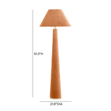 Graham Velvet Floor Lamp by TOV Furniture at Eve Furniture