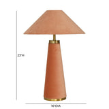 Graham Velvet Table Lamp by TOV Furniture at Eve Furniture