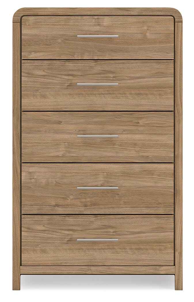 Gramburg Warm Natural Brown Chest of Drawers by Ashley at Eve Furniture