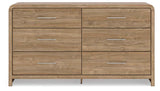 Gramburg Warm Natural Brown Dresser by Ashley at Eve Furniture