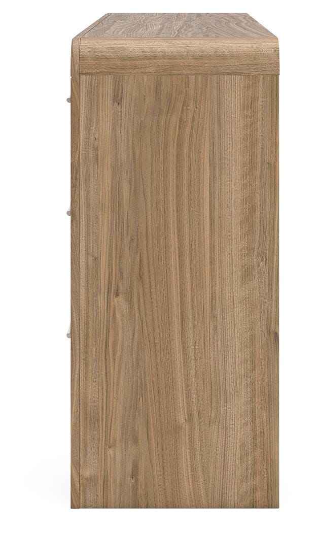 Gramburg Warm Natural Brown Dresser by Ashley at Eve Furniture