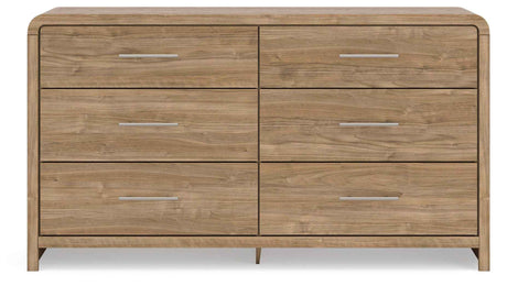 Gramburg Warm Natural Brown Dresser by Ashley at Eve Furniture
