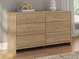 Gramburg Warm Natural Brown Dresser by Ashley at Eve Furniture