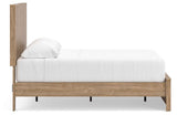 Gramburg Warm Natural Brown Full Panel Platform Bed by Ashley at Eve Furniture