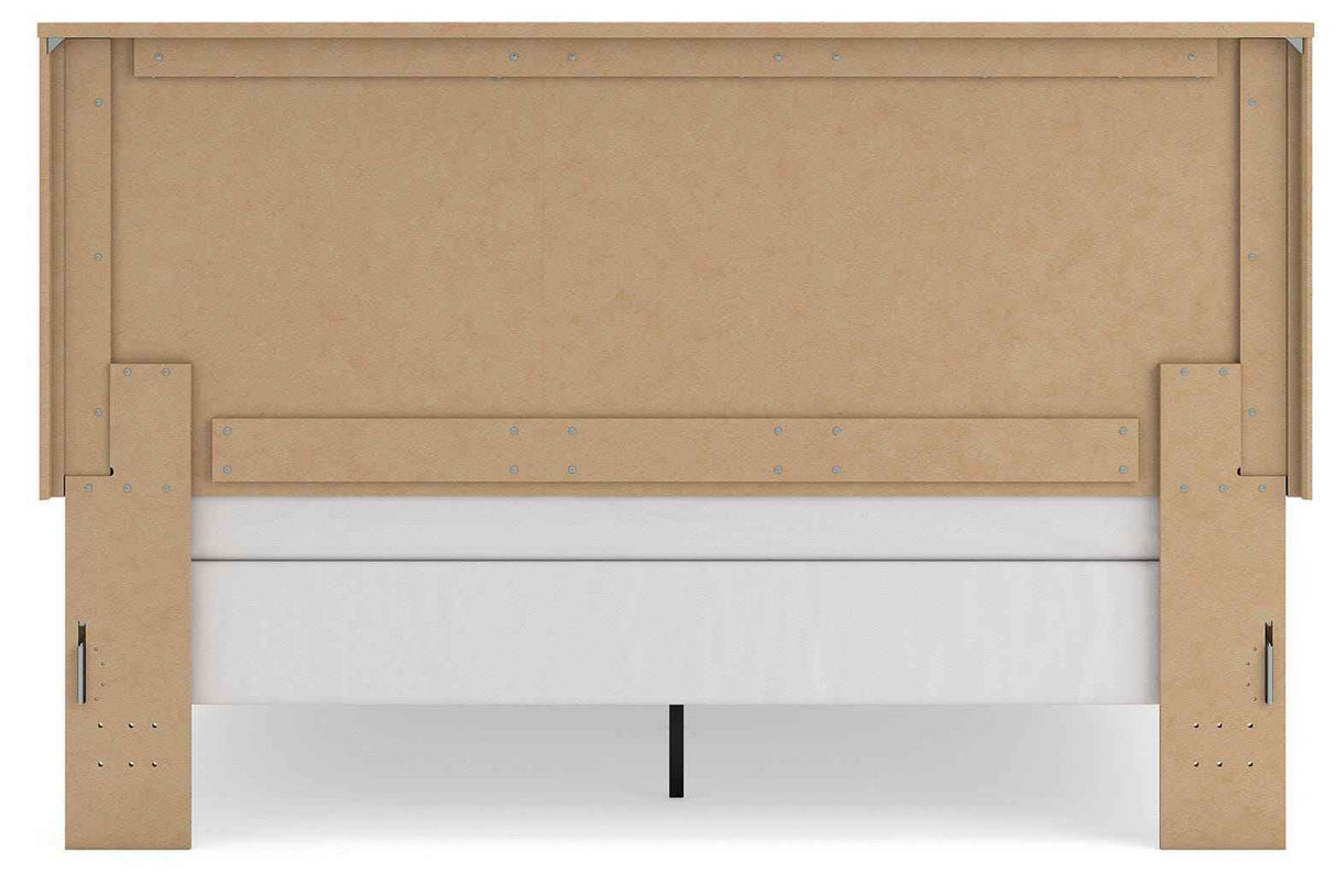 Gramburg Warm Natural Brown King Panel Bed by Ashley at Eve Furniture
