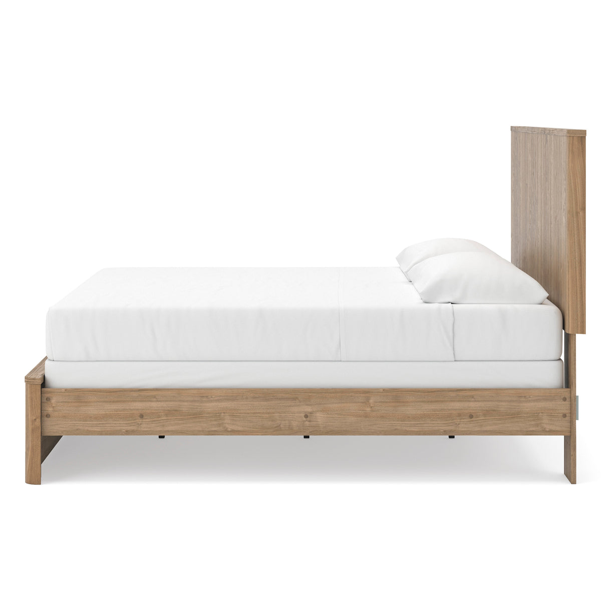 Gramburg Warm Natural Brown King Upholstered Bed by Ashley at Eve Furniture
