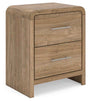 Gramburg Warm Natural Brown Nightstand by Ashley at Eve Furniture