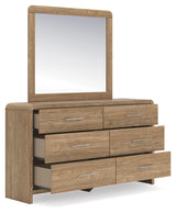 Gramburg Warm Natural Brown Panel Bedroom Set by Ashley at Eve Furniture