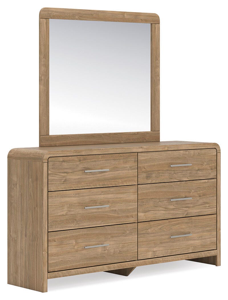 Gramburg Warm Natural Brown Panel Bedroom Set by Ashley at Eve Furniture